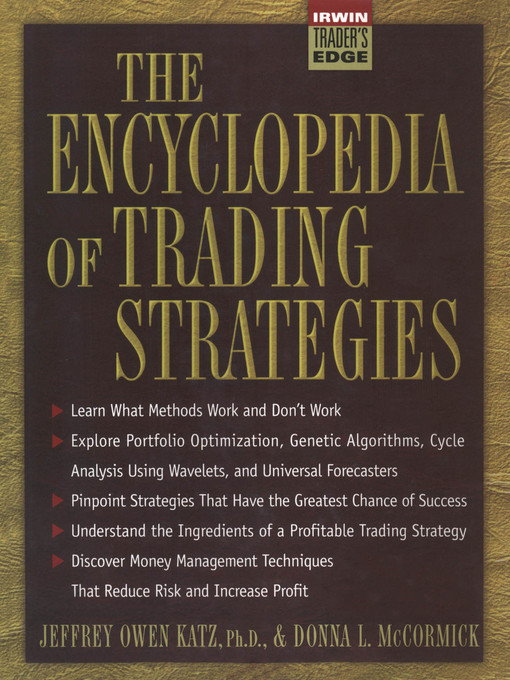 Cover image for The Encyclopedia of Trading Strategies